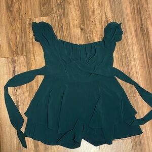 Source Unknown Elegant Teal Blouse